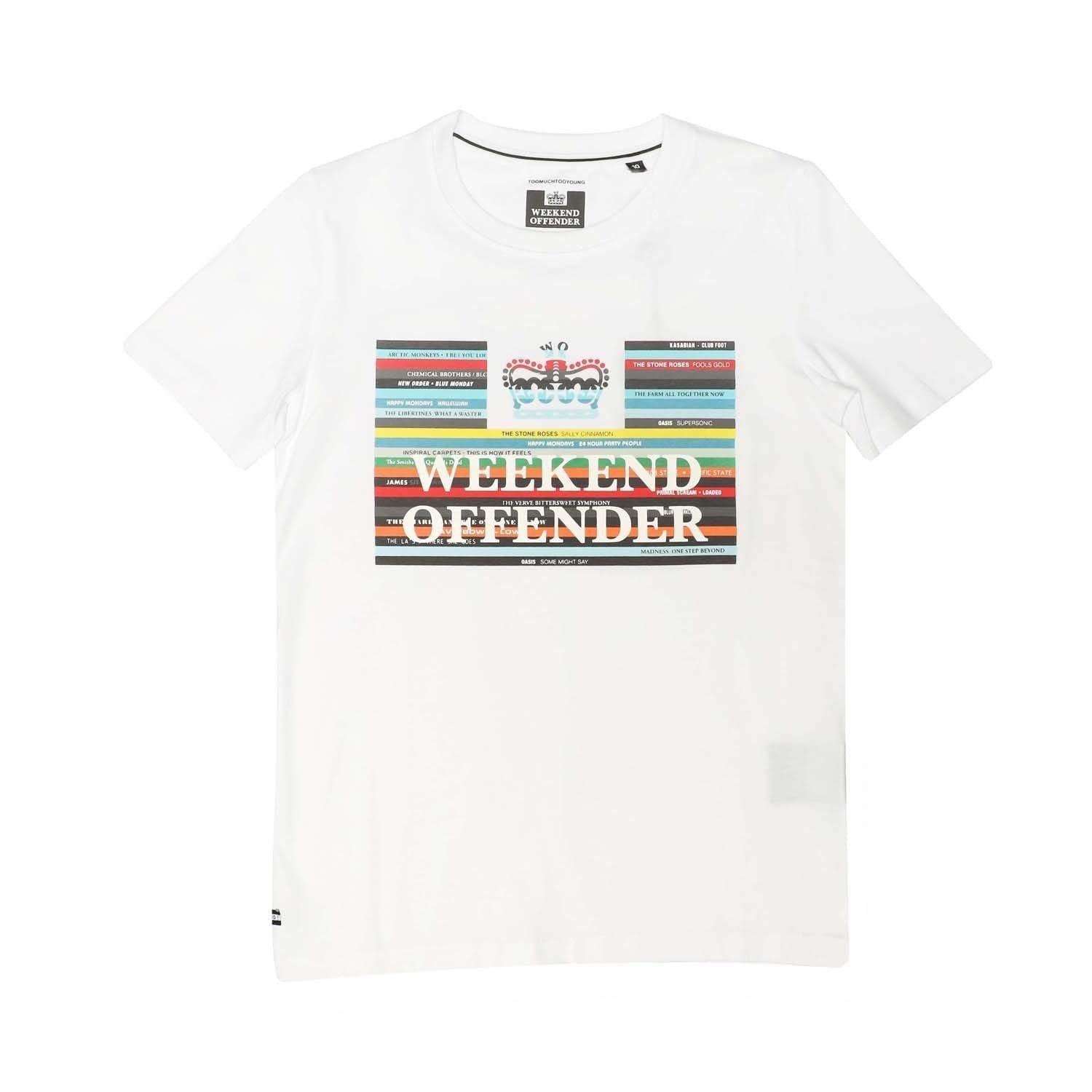 weekend offender t shirt white 1 weekend offender t shirt white